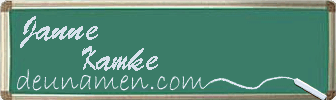 Janne Kamke Visitenkarte